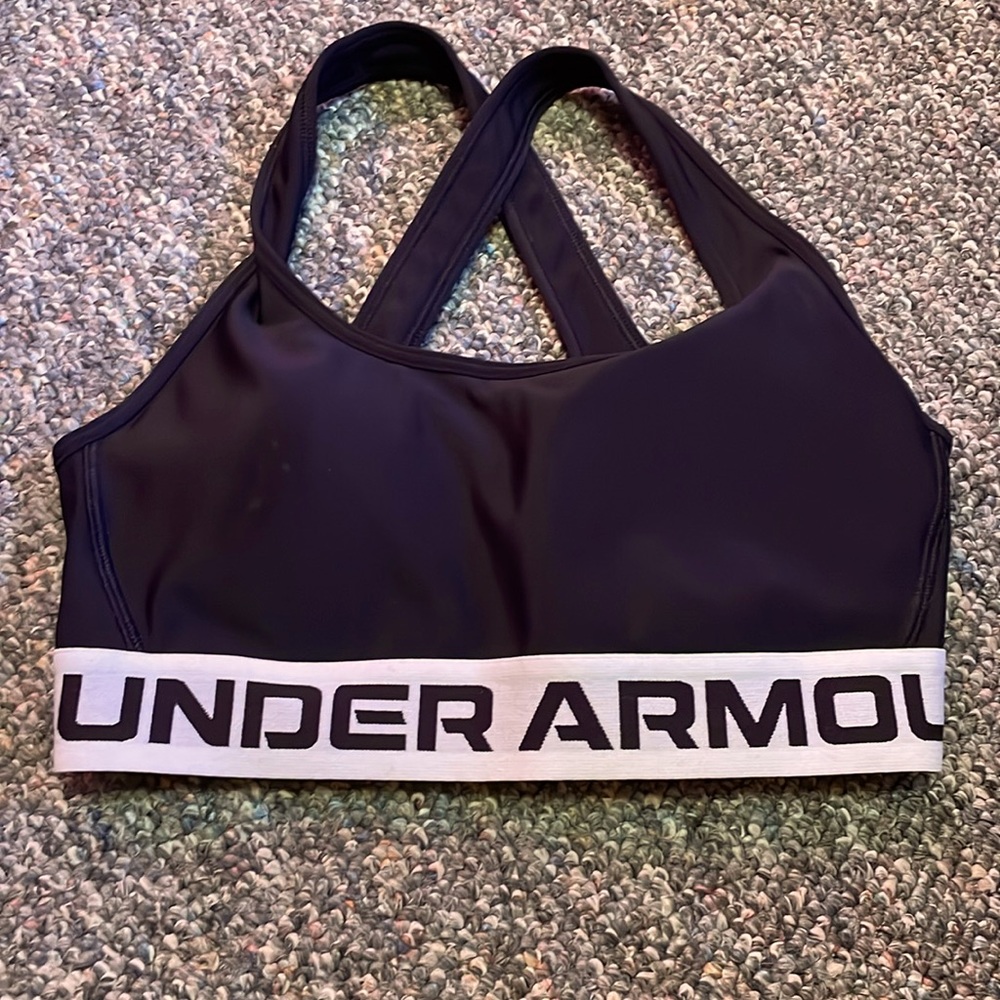 UNDER ARMOUR Womens UA Infinity Cris Cross black White Mid Cover Small